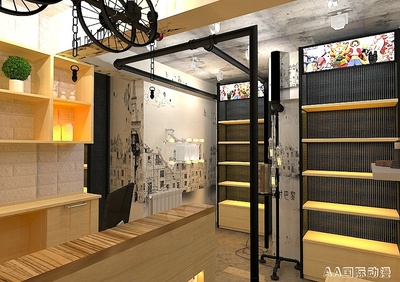 动漫店3D设计图效果展示|空间|建筑设计|AA国际动漫1 